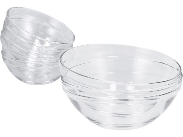 Serveringskålar i glas, set