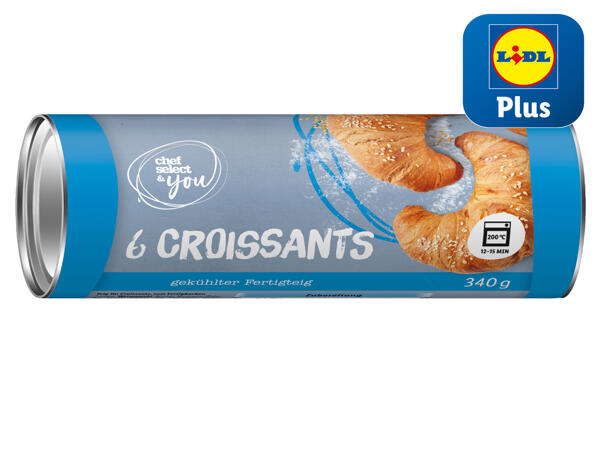Frischer Croissantteig