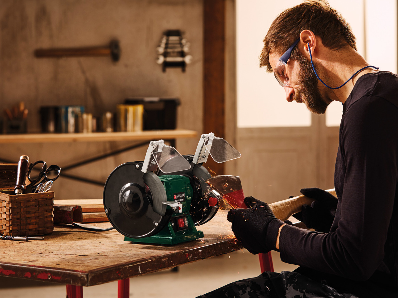 Parkside Double Bench Grinder1