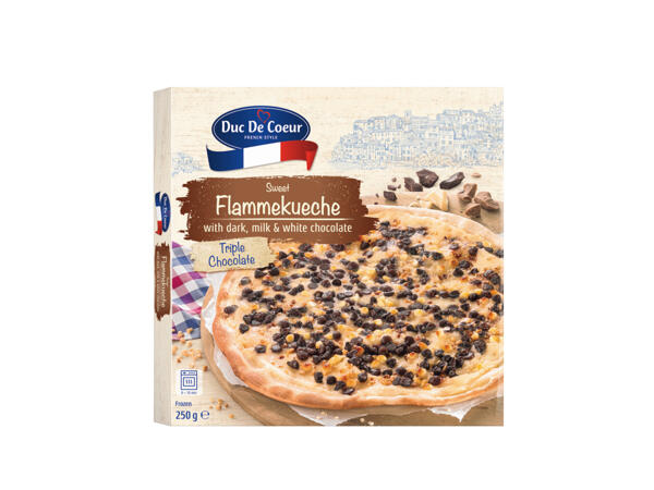 Flammkuchen med choklad