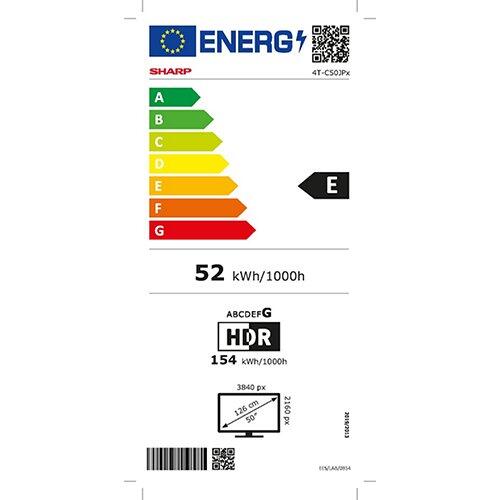 SHARP 50" (126 cm) 4K UHD QLED Mini Led 50JP7265E Google TV™