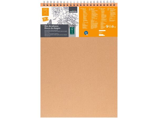 Sketch pad or watercolour paper