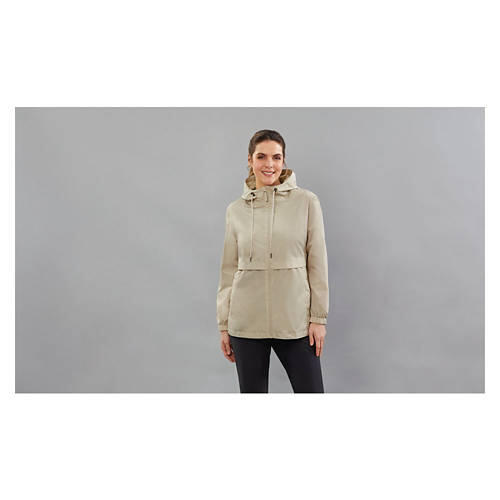 Ladies Rain Jacket - Tan, L