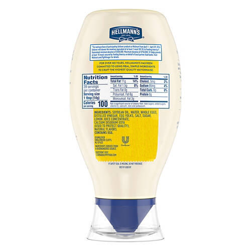 Real Mayonnaise Squeeze, 20 fl oz