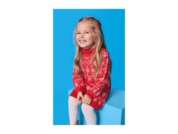Lupilu Younger Kids' Red Christmas Jumper Dress