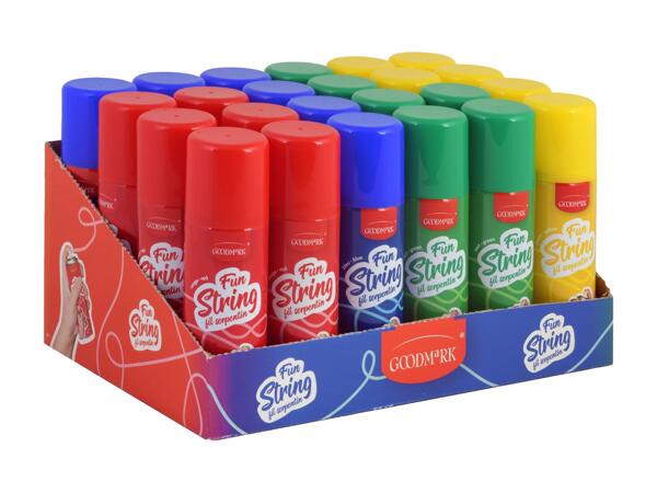 Spray à serpentins
