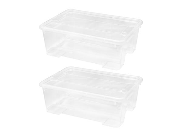 W5 Storage Boxes With Lid - 2 Pack