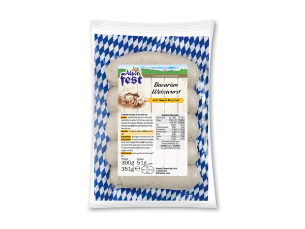 Weißwurst med sennep