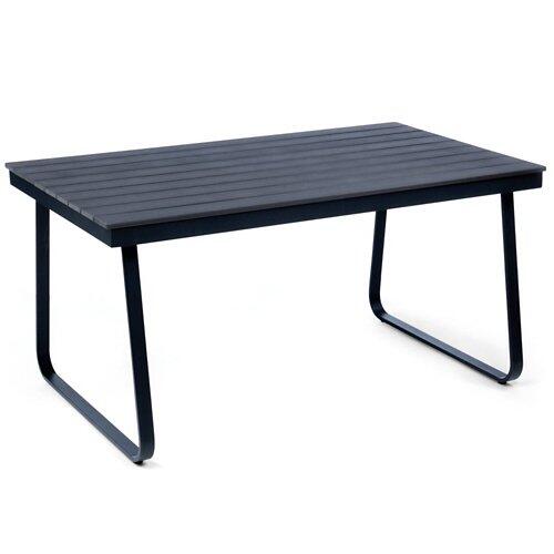 BELAVI Tavolo da giardino in alluminio con piano in plastica: 150 × 90 × 74 cm, HO-243