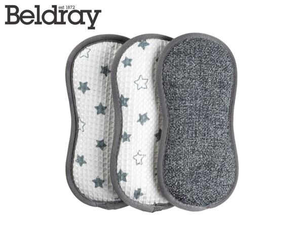 Beldray White & Grey Antibac Cleaning Pads - 3 Pack
