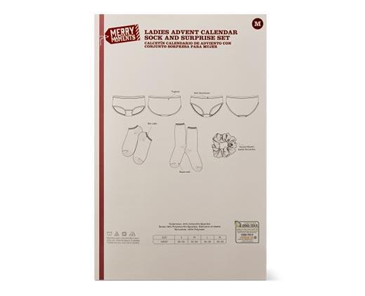Merry Moments 
 Ladies' Advent Calendar Sock and Surprise Set
