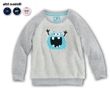 IMPIDIMPI Pullover in pile teddy per bambini piccoli