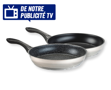 Poêle à frire en acier inoxydable, 28 cm Ø CROFTON(R)