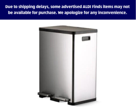 Easy Home Dual-Compartment Separator Bin - Aldi - US - Specials archive