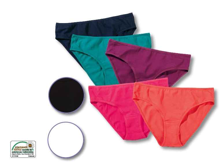 Slips taille basse, lot de 5