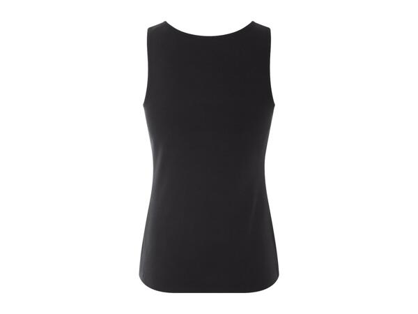 Esmara Ladies' Black Vest Tops - 2 Pack