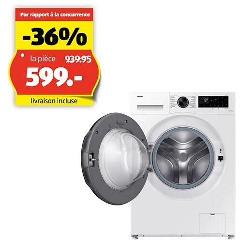 SAMSUNG Lave-linge WW5000C, 9 kg, WW90CGC04AAEWS, Carved Black