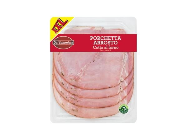 Oven roast porchetta slices