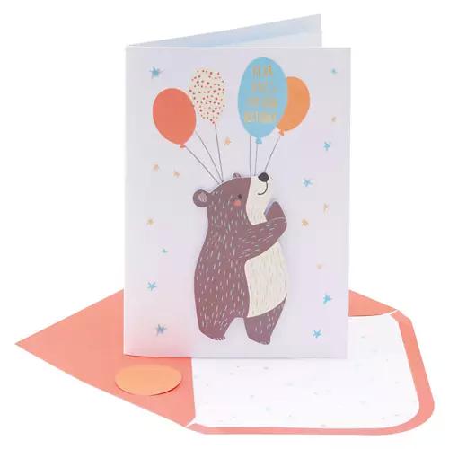 5" x 7" Greeting Card - Bear Birthday