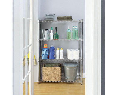 Easy Home 4-Tier Chrome Shelving