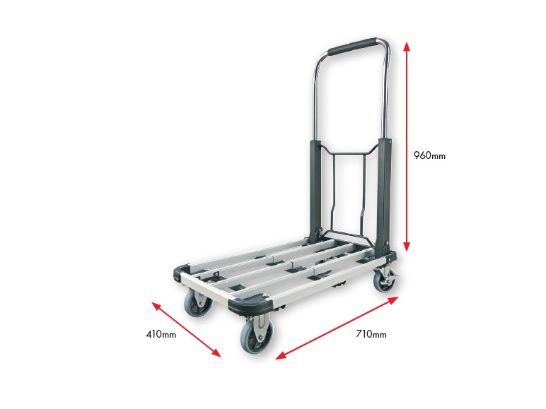 POWERFIX Aluminium Flat Bed Trolley