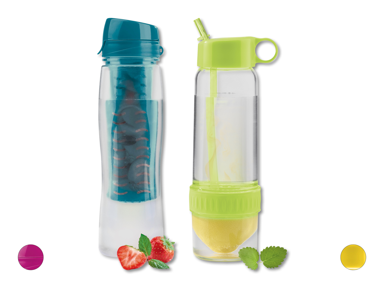 Bouteille avec infuseur ou presse-agrumes