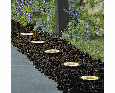 Gardenline 5-Pack Solar Disc Lights