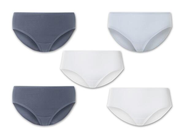 Damen Slip/​Hipster/​String, 5 Stück