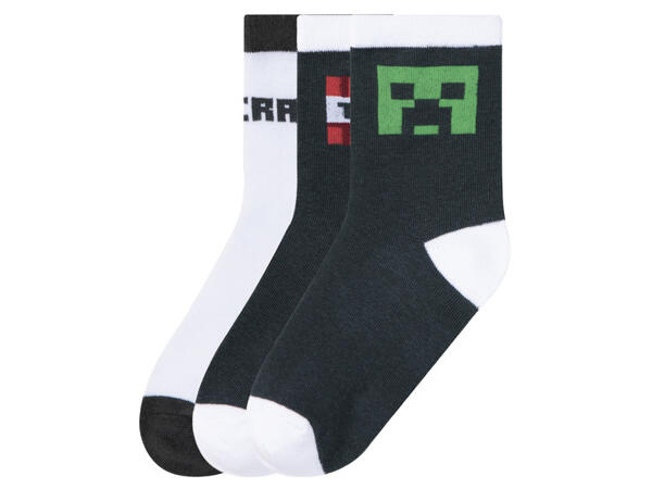 Minecraft Chlapecké ponožky, 3 páry