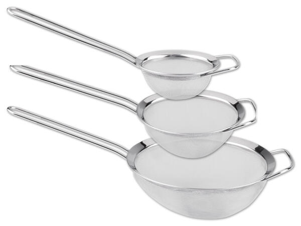 Edelstahl-Küchensieb-Set, 3-teilig