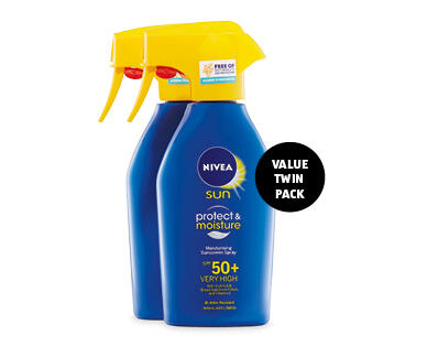 Nivea Protect & Moisture Sunscreen SPF50+ Twin Pack 2 x 300ml
