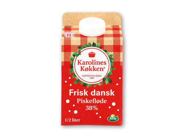 Sødmælk eller Karolines Køkken piskefløde