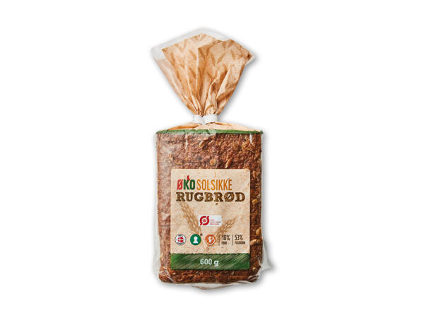 Økologisk solsikke-rugbrød