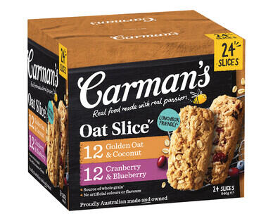 Carman's Oat Slice 24pk/840g