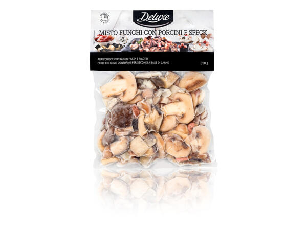 Mushroom Selection with Porcini Mushrooms and Speck