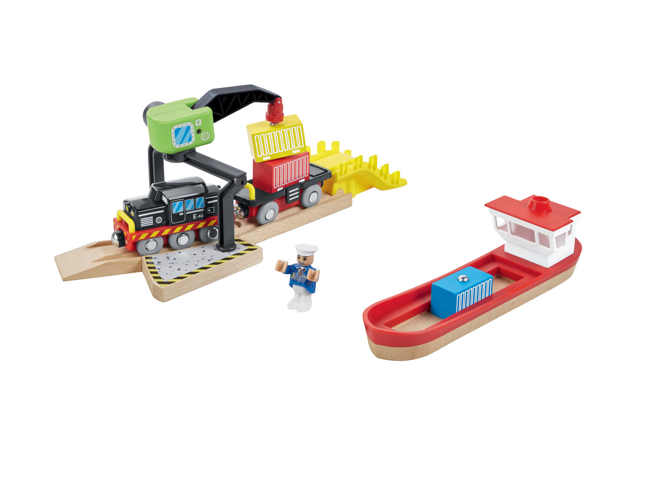 PLAYTIVE JUNIOR Airport/Port/Car Park/ Railway Track Set