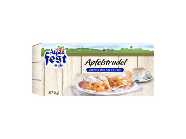 Viennese style apple strudel