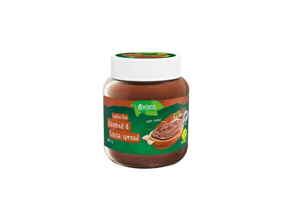 Lactose-Free Cream Spread with Hazelnut and Cocoa