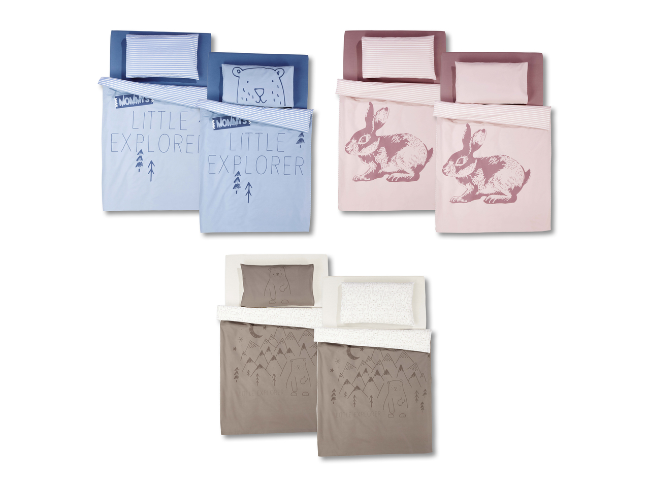 Parure de lit pour bébé, 3 pièces