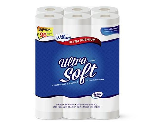 Willow 
 24 Mega Roll Ultra Soft Bath Tissue