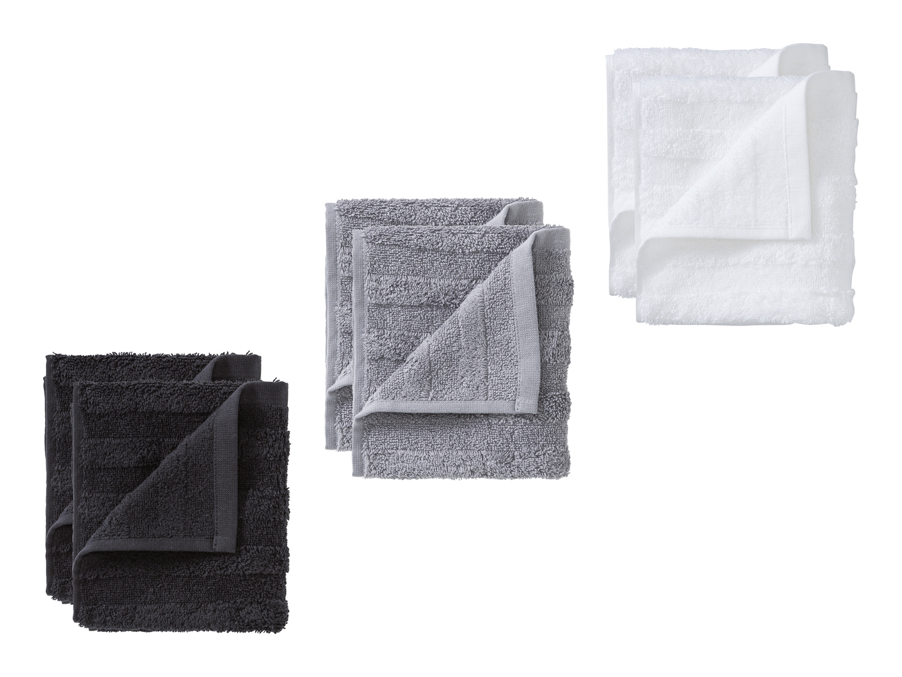 Serviettes d'invités éponge, lot de 2