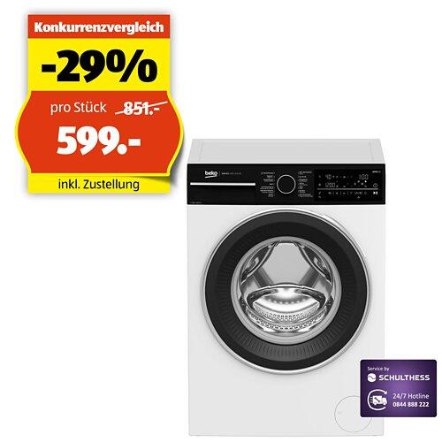 BEKO Waschmaschine WM340, 9 kg, A, 7178549400, Weiss
