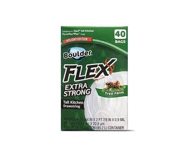 Boulder Cinnamon Twist or Tree Farm Flex Tall Kitchen Bags