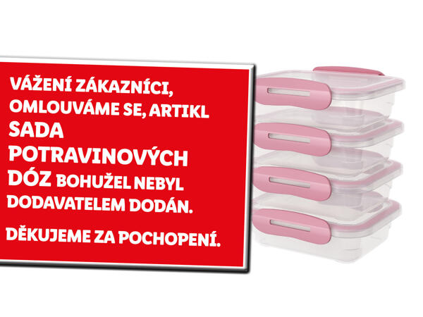 SADA POTRAVINOVÝCH DÓZ