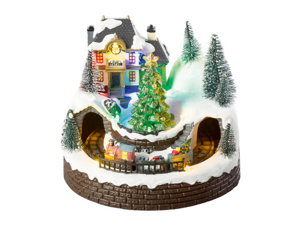 Livarno Home Animated Christmas Scene with LEDs & Music