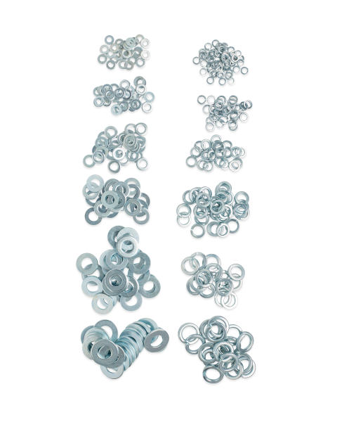 350 Piece Flat and Lock Washer Mix