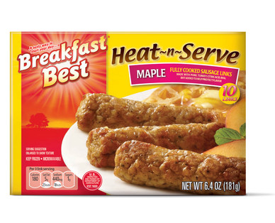 Breakfast Best Heat ‘N Serve Maple Sausage Links