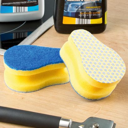 Schuursponsjes voor kookplaat, 2 st.