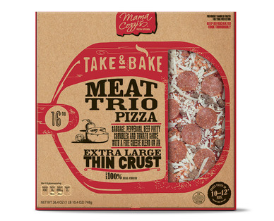 Mama Cozzi's Pizza Kitchen 16" Thin Crust Meat Trio Pizza