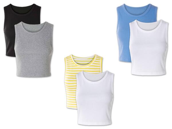 Damen Crop-Top, 2 Stück